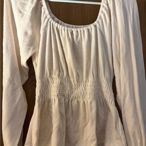 Madewell Off-White Textured Top